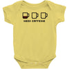 need caffeine Baby Bodysuit