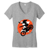 black attack Women's V-Neck T-Shirt