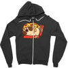 pizza pug Zipper Hoodie