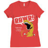 rawr means i love you Ladies Fitted T-Shirt
