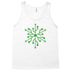 snowflake geek usb green Tank Top