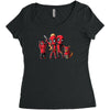 deadpool family portrait Women's Triblend Scoop T-shirt