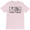 push button receive bacon t shirt funny awesome nerdy geeky humor tee T-Shirt