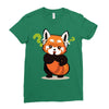 red fox 2 Ladies Fitted T-Shirt