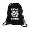 top dad bod Drawstring Bags