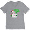 heapy new year funny santa claus christmas V-Neck Tee