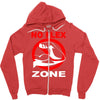 no flex zone arm gym workout Zipper Hoodie
