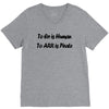 to err is human funny t shirt pirate humor parody s 3xl V-Neck Tee