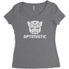 be optimistic transformers   robot optimus prime movie autobots show t Women's Triblend Scoop T-shirt