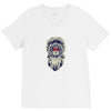 Kizil derili kiz V-Neck Tee