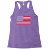 usa flag navy american Racerback Tank