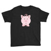 cute surprised pig pig Youth Tee