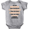 Braver Stronger Smarter Uterine Cancer Awareness Baby Bodysuit