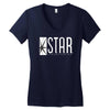 star lab ladies women cool Women's V-Neck T-Shirt