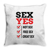 Sex Yes Please Throw Pillow