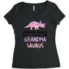 cool grandma saurus Women's Triblend Scoop T-shirt