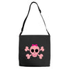 fummy pink skull long sleeve Adjustable Strap Totes