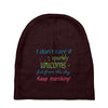 marching band i dont care if sparkly unicorns Baby Beanies