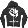 power to the people fist revolution Zipper Hoodie