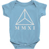 mmxi roman numerals triangle Baby Onesie