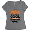 I'm Called Papa Because I'm Way Too Cool To Be Called Grandfather Women's Triblend Scoop T-shirt