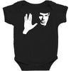 spock star trek leonard nimoy tribute Baby Bodysuit