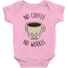 no coffee no workee Baby Bodysuit
