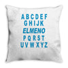 alphabet abc elemno Throw Pillow