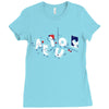 vowel party time Ladies Fitted T-Shirt