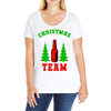 christmas drinking team Ladies Curvy T-Shirt