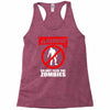 zombie  do not feed the zombies fun Racerback Tank
