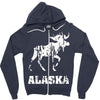 Alaska Deer Rudolph Zipper Hoodie
