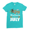 Halloween Kings Are Born In July Ladies Fitted T-Shirt