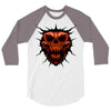 evil face 3/4 Sleeve Shirt
