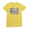 rude funny cotton dick of the world, ideal gift, birthday present Ladies Fitted T-Shirt