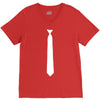 skinny white tie V-Neck Tee
