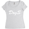 dogs Women's Triblend Scoop T-shirt