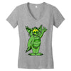 monster cats Women's V-Neck T-Shirt