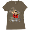 master mouse Ladies Fitted T-Shirt