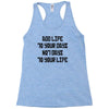 value your life Racerback Tank