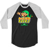 raised by elves elf christmas 3/4 Sleeve Shirt