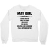 Super May Girl Crewneck Sweatshirt