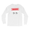 warning i kick balls Long Sleeve Shirts