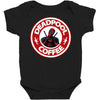 Deadpool Coffee Baby Bodysuit