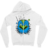 oiseau en colere Zipper Hoodie