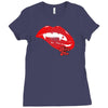 bite me Ladies Fitted T-Shirt