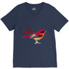 Red Sparrow V-Neck Tee