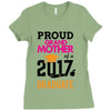 Class of 2017 Proud GrandMother Graduation Ladies Fitted T-Shirt