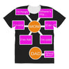 mom and dad All Over Women's T-shirt
