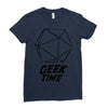 geek time Ladies Fitted T-Shirt